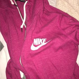 NIKE running zip up